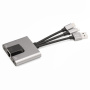 NK-1056S 3u1 reduktor - RJ45 / 3,5 mm priključak / USB-C na USB-C / Lightning / USB-A - siva