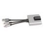 NK-1056S 3u1 reduktor - RJ45 / 3,5 mm priključak / USB-C na USB-C / Lightning / USB-A - siva