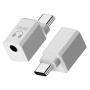 Mini audio redukcija - 3,5 mm jack na USB-C - bijela