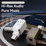 Mini audio redukcija - 3,5 mm jack na USB-C - bijela