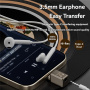Mini audio redukcija - 3,5 mm jack na USB-C - bijela