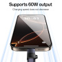 Yesido GS28 mini adapter za punjenje i prijenos podataka - Lightning na USB-C - crna
