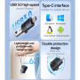 Yesido GS31 mini reduktor za punjenje i prijenos podataka - USB-A na USB-C - crna