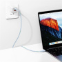 USAMS US-SJ716 kabel za punjenje i prijenos podataka - USB-C na USB-C - 1 m - plavi