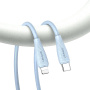 USAMS US-SJ717 kabel za punjenje i prijenos podataka - USB-C na Lightning - 1 m - plavi