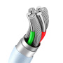USAMS US-SJ717 kabel za punjenje i prijenos podataka - USB-C na Lightning - 1 m - bijeli