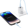 USAMS US-SJ717 kabel za punjenje i prijenos podataka - USB-C na Lightning - 1 m - bijeli