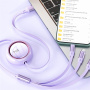 WEKOME Star Series 3u1 uvlačivi kabel za punjenje i prijenos podataka - USB-A na USB-C / Lightning / micro USB - 1,2 m - plavi