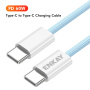 ENKAY pleteni kabel za punjenje i prijenos podataka - USB-C na USB-C - 2 m - bijeli