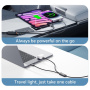 ESSAGER 2-u-1 univerzalni pleteni kabel za punjenje i prijenos podataka - USB-C na USB-C / USB-C - 1,2 m - crni