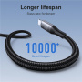 JOYROOM S-A28 pleteni kabel za punjenje i prijenos podataka - USB-C na Lightning - 2 m - crni