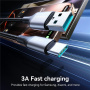 JOYROOM S-A28 pleteni kabel za punjenje i prijenos podataka - USB-A na USB-C - 2 m - crni
