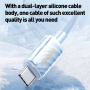 WEKOME WDC-74 kabel za punjenje i prijenos podataka - USB-C na USB-C - 1,2 m - bijeli