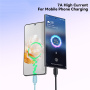 ESSAGER ES-X46 pleteni kabel za punjenje i prijenos podataka - USB-A na USB-C - 2 m - srebrni