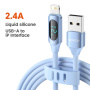 Toocki TQ-X55 kabel za punjenje i prijenos podataka - USB-A na Lightning - 1 m - plavi