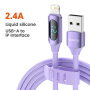 Toocki TQ-X55 kabel za punjenje i prijenos podataka - USB-A na Lightning - 1 m - ljubičasti