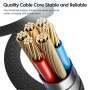 Toocki TQ-X36 kabel za punjenje i prijenos podataka - USB-C na Lightning - 2 m - sivi