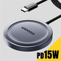 ESSAGER ES-WC11 Qi2 bežični MagSafe punjač za iPhone / AirPods - 15W - tamno siva