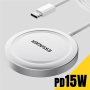 ESSAGER ES-WC11 Qi2 bežični MagSafe punjač za iPhone / AirPods - 15W - bijeli