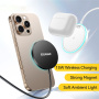 ESSAGER ES-WC19 bežični MagSafe punjač s pozadinskim osvjetljenjem za iPhone / AirPods - 15W - crna