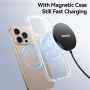 ESSAGER ES-WC19 bežični MagSafe punjač s pozadinskim osvjetljenjem za iPhone / AirPods - 15W - crna