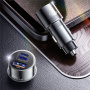 ESSAGER ES-CC14 auto punjač s portovima USB-C / USB-A / Lightning - 45W - sivi