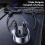 ESSAGER ES-CC14 auto punjač s portovima USB-C / USB-A / Lightning - 45W - crni