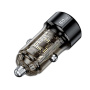 Toocki TQ-CC25A auto punjač s USB-C / USB-A priključcima - 60W - crni