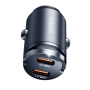 Toocki TQ-CC34B mini auto punjač s 2x USB-C priključka - 45W - crni