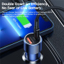 Toocki TQ-CC03 auto punjač s USB-C / USB-A priključcima - 63W - tamno plava