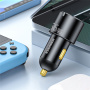 ESSAGER F689 auto punjač s 2x USB-C / USB-A priključka - 66W - crni