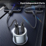 ESSAGER ES-CC16 auto punjač s USB-C / USB-A priključcima - 89W - crni