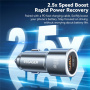 ESSAGER ES-CC16 auto punjač s USB-C / USB-A priključcima - 89W - crni