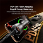 ESSAGER ES-CC17 auto punjač s zaslonom i USB-C / USB-A priključcima - 100W - siva