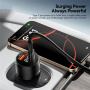 ESSAGER ES-CC19 auto punjač s zaslonom i USB-C / USB-A priključcima - 140W - crni