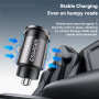 ESSAGER ES-CC15 mini auto punjač s USB-C / USB-A priključcima - 45W - crni