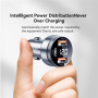 ESSAGER ES-CC10 auto punjač s zaslonom i priključcima USB-C / 2x USB-A - 80W - siva