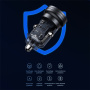 USAMS US-CC175 auto punjač s USB-C / USB-A priključcima - 45W - crni