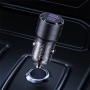 USAMS US-CC176 auto punjač s USB-C / USB-A priključcima - 95W - crni