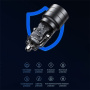 USAMS US-CC176 auto punjač s USB-C / USB-A priključcima - 95W - crni