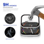Rurihai kaljeno staklo s plastičnim okvirom za Apple Watch 40mm - srebrno