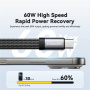 ESSAGER ES-YP25 2-u-1 audio i adapter za punjenje - 3,5 mm jack / USB-C na USB-C - siva