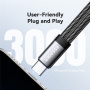 ESSAGER ES-YP25 2-u-1 audio i adapter za punjenje - 3,5 mm jack / USB-C na USB-C - siva
