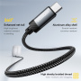 ESSAGER ES-YP22 audio kabel - 3,5 mm jack na USB-C - 1 m - crni