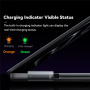 ESSAGER ES-X69 pleteni kabel za punjenje - USB-C na MagSafe 3 za MacBook - 1 m - tamno sivi