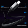 ESSAGER ES-X69 pleteni kabel za punjenje - USB-C na MagSafe 3 za MacBook - 1 m - tamno sivi