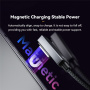ESSAGER ES-X69 pleteni kabel za punjenje - USB-C na MagSafe 3 za MacBook - 1 m - tamno sivi