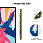 AhaStyle silikonska maska sa uzorkom suncokreta za Apple Pencil 2. generacije / Pro - crna