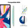 AhaStyle silikonska maska sa uzorkom suncokreta za Apple Pencil 2. generacije / Pro - plava