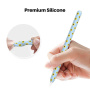 AhaStyle silikonska maska sa uzorkom suncokreta za Apple Pencil 2. generacije / Pro - plava